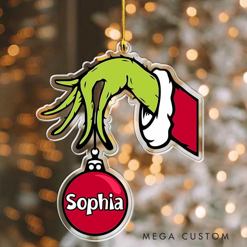 Personalized Monster Hand Christmas Ornament 2025 Acrylic Ornament Movie Christmas Gift Film Xmas Gift Christmas Decor