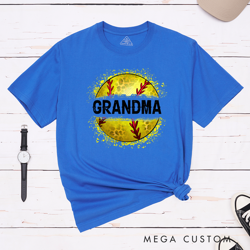 Personalized Softball T-Shirt Customizable Text with Bold and Stylish Softball Graphic Perfect for Proud Fans and Supporters