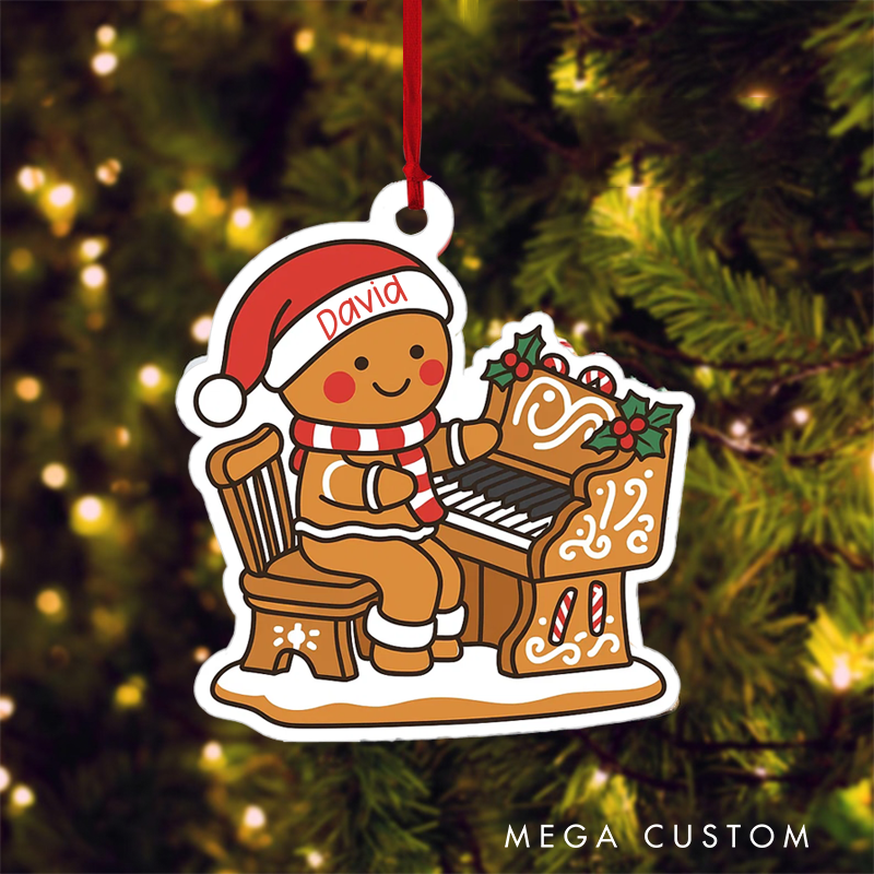 Personalized Piano Ornament Music Christmas Ornament Piano Lovers Ornament Gift Musician Ornament Gift and Gift for Piano Lover