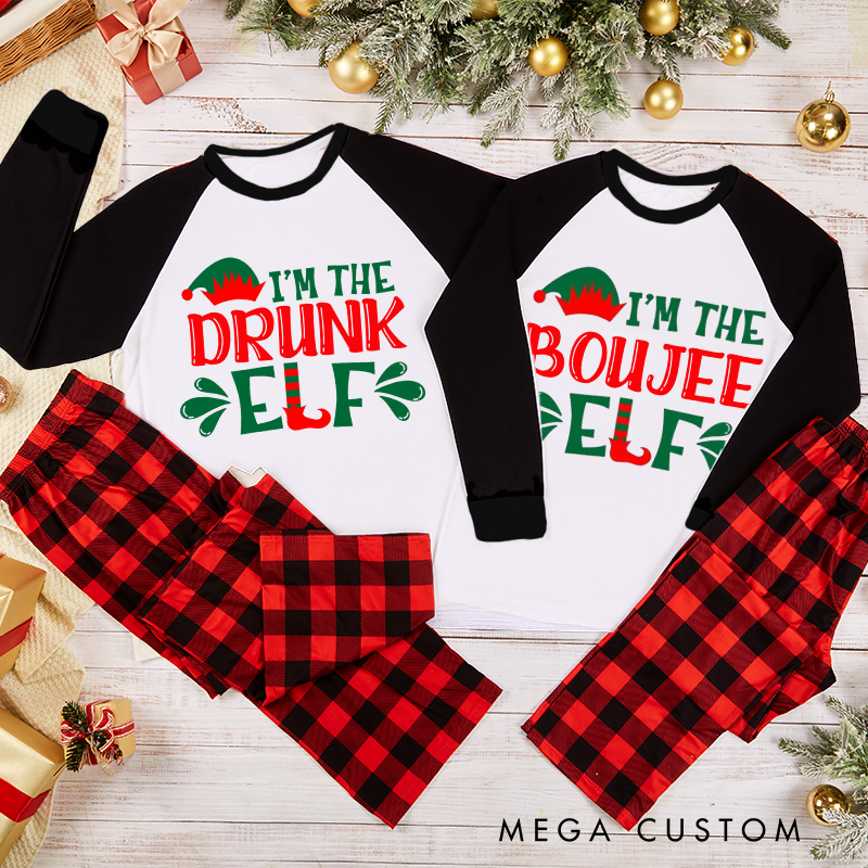 Personalized Elf Family Christmas Pajama Sets Family Matching Family Pajama Sets Christmas Gifts Personalized Elf Pajama Sets