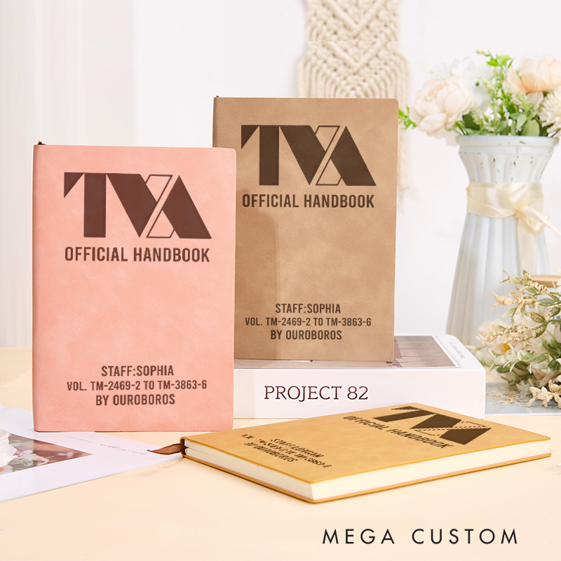 Personalized TV Show Engraved Leather Notebook Time Management Authority Journal Movie Lovers Leather Journal