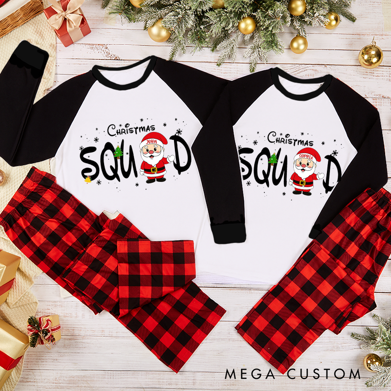 Personalized Family Matching Christmas Squad Pajama Sets Family Christmas Pajama Sets Very Merry Christmas Party