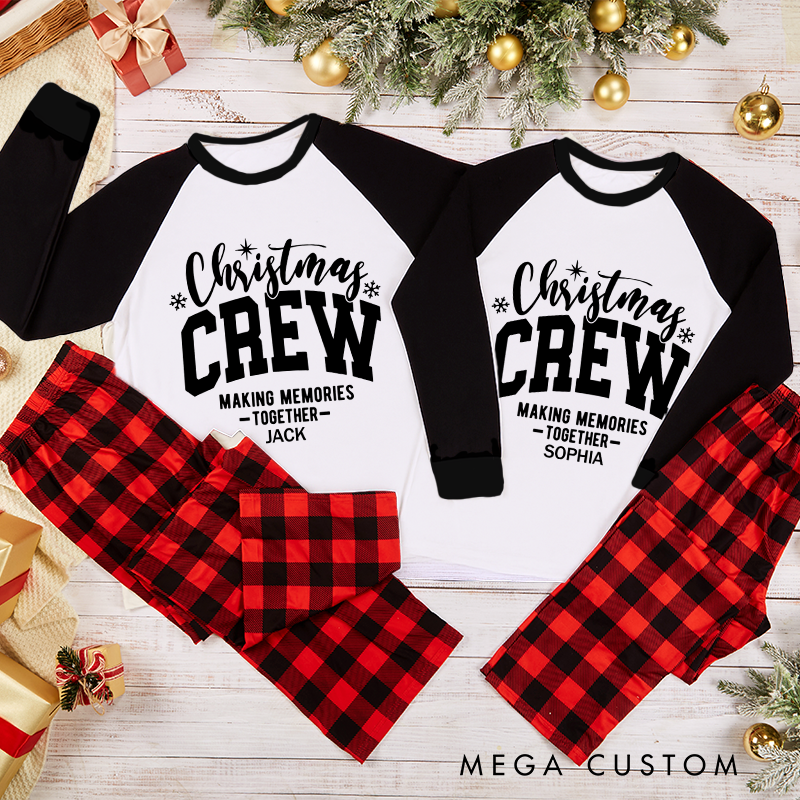 Personalized Family Matching Christmas Crew Pajama Sets Family Matching Christmas Pajama Sets and Gift