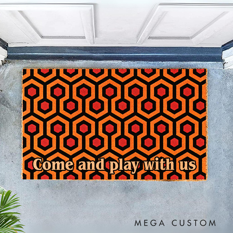 Personalized the Horror Hotel Doormat Classic Horror Movie Door Mat Family Welcome Mat Housewarming Gifts Halloween