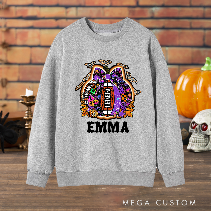 Personalized Halloween Sweatshirt with Custom with Your Name for a Festive Look
