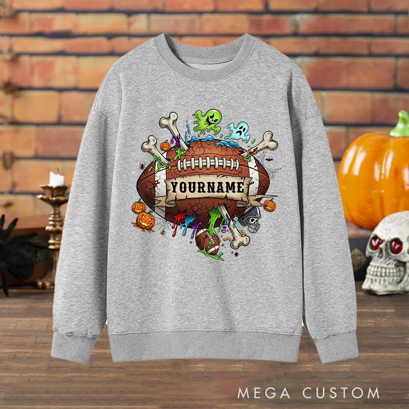 Personalized Halloween Sweatshirt with Custom with Your Name for a Spooky Vibe