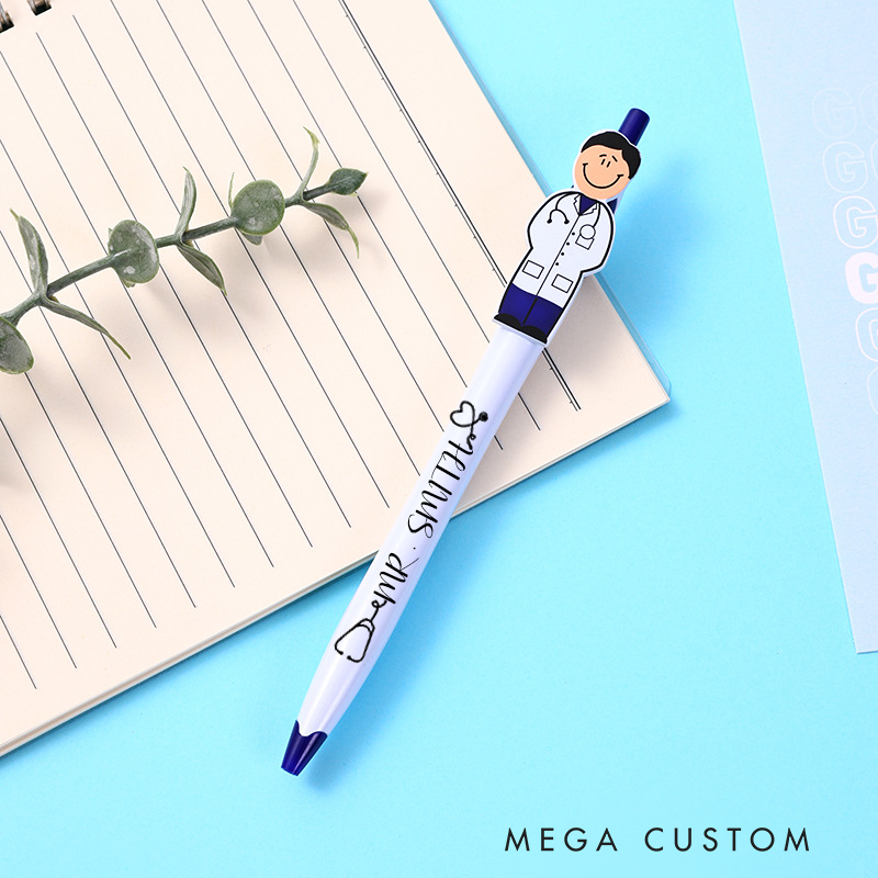 Personalized Nurse Character Pens Custom Nurse Name Pens Nurse Appreciation Gift