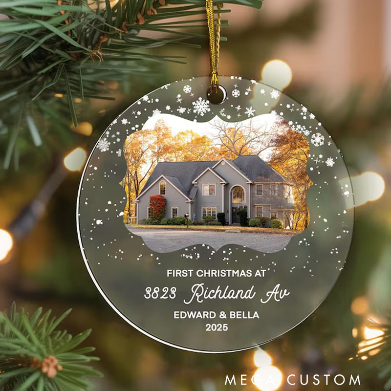 Personalized New Home Ornament Personalized New Home Christmas Ornament Custom First Christmas Home Ornament New Home Ornament Gift