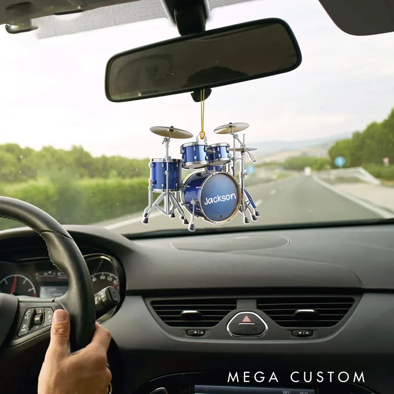 Personalized Drum Acrylic Christmas Ornament Gift for Drum Lover and Musician Gift and Drummer