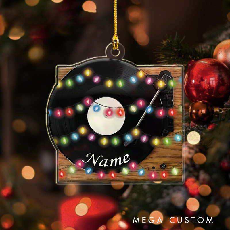 Personalized Vinyl Record Music Album Ornament Record Christmas Music Ornament