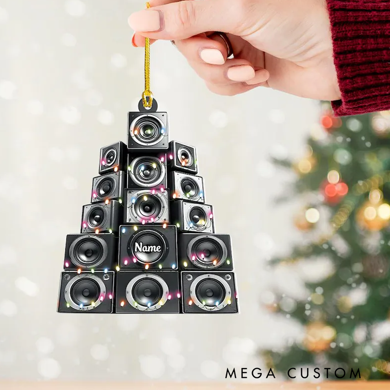 Personalized Music Speakers Christmas Ornament Speakers Hanging Ornament Speakers Ornament Holiday Decor