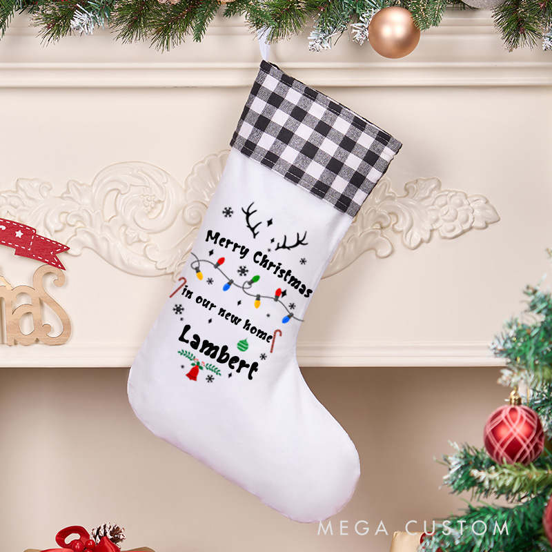 Personalized Christmas Stocking 2025 Family Stocking with Name Christmas Gifts Christmas Decor