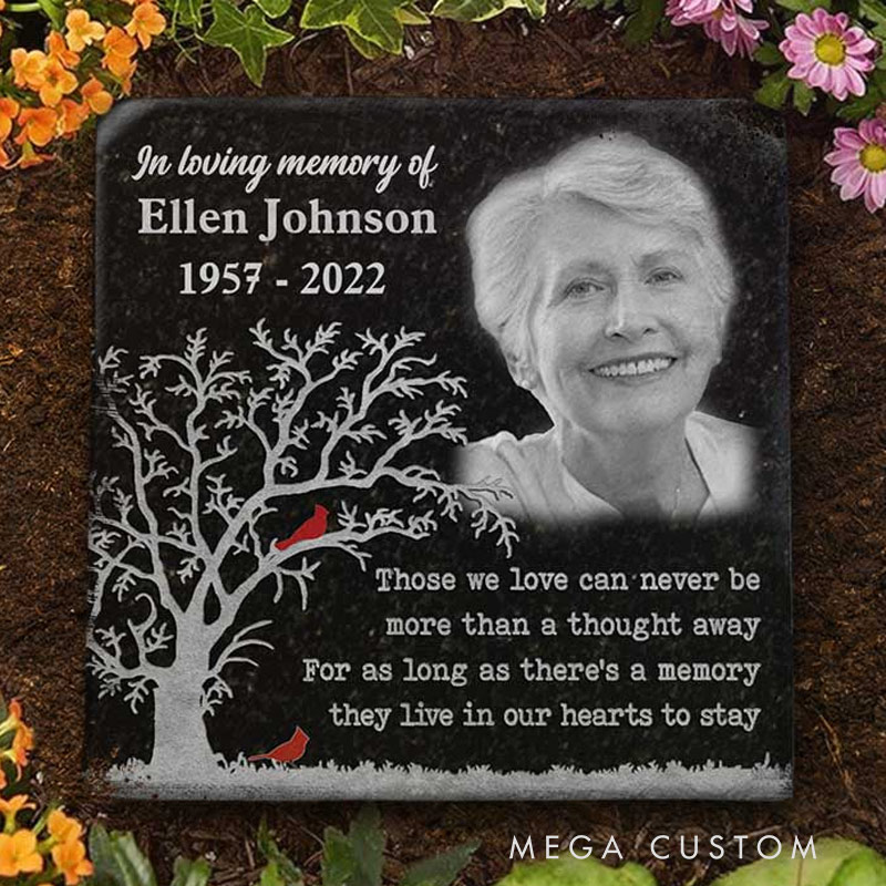 Personalized Memorial Garden Stone Those We Love Can Never Be More Than A Thought Away Memorial Grave Marker Sympathy Gift