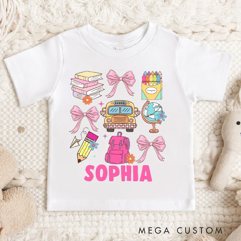 Personalized Back to School Kids T-Shirt 