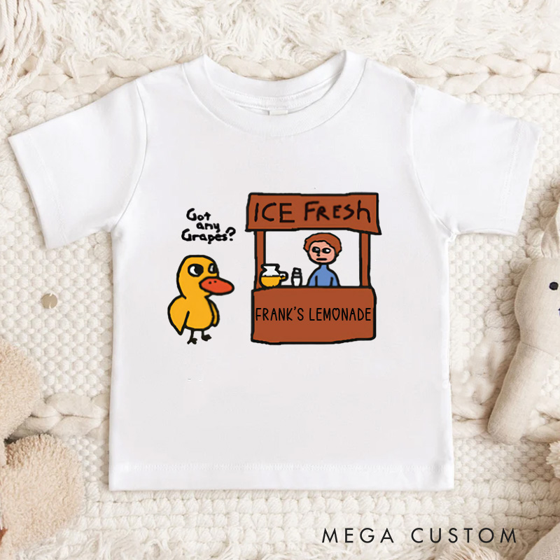 Personalized Lemonade Stand Duck Humor Kids T-Shirt 