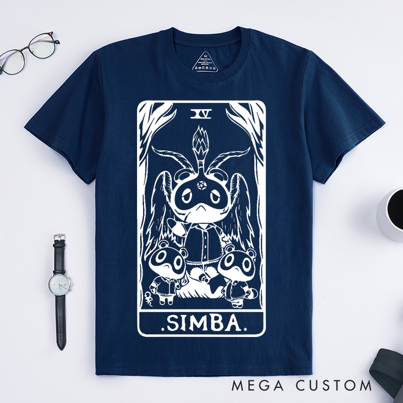 Personalized Tarot Lovers Classic T-Shirts The Devil T-Shirt Tarot Collection Gift Clothing