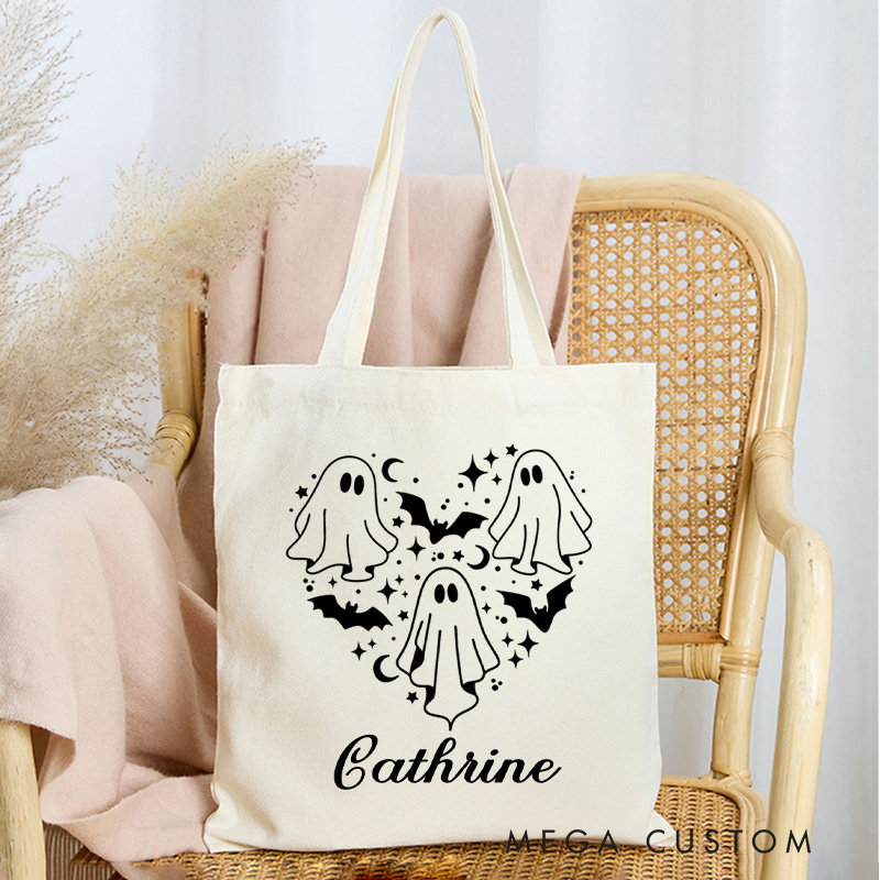 Personalized Well Read Witch Tote Bag Custom Witch Book Bag with Name Scary Book Club Bag Book Lover Gift Reader Gift Halloween Gift