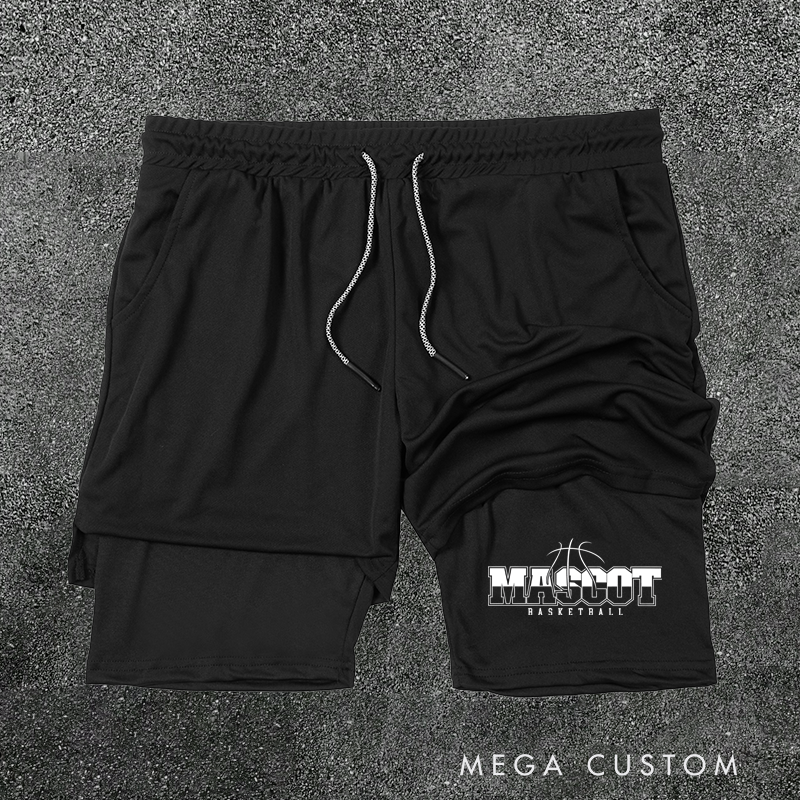 Personalized Basketball Shorts with Custom Team Name Design