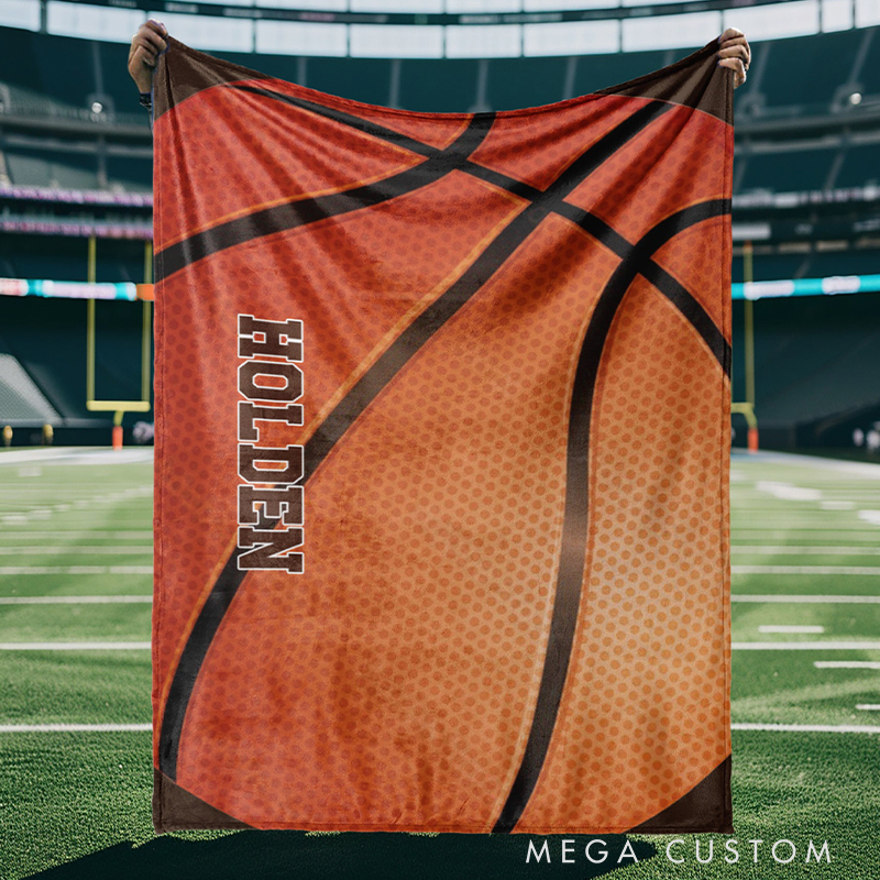 Personalized Game Day Blanket and Custom Name 