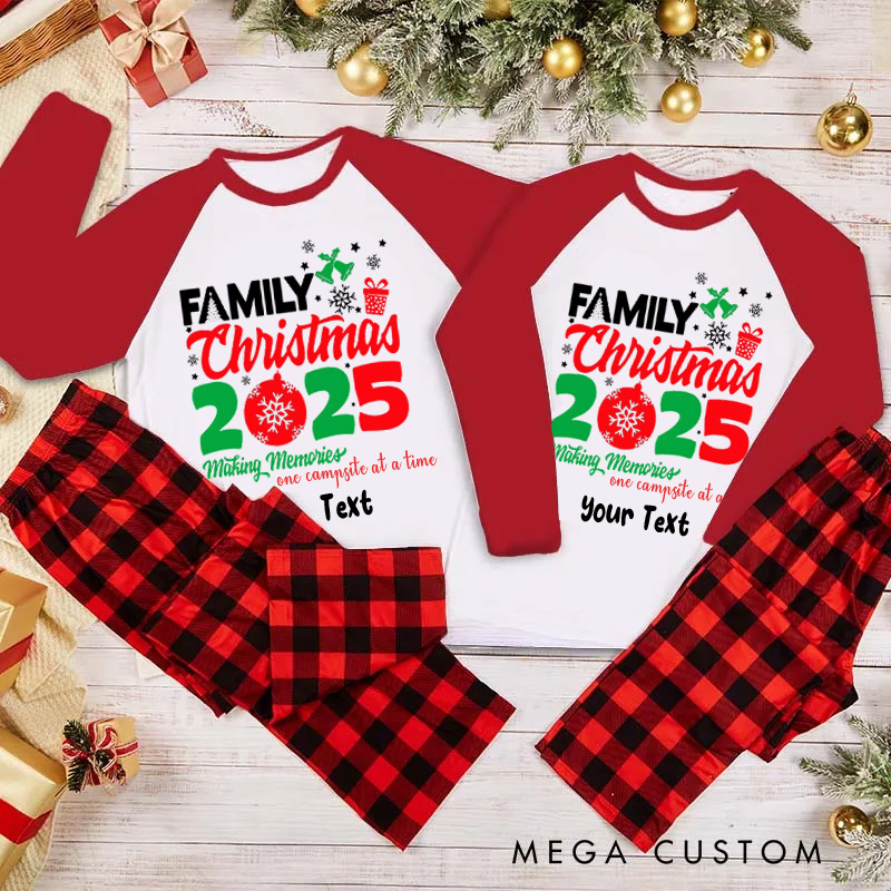 Personalized Family Christmas Pajamas Making Memories One Campsite at a Time Christmas Pajamas Christmas Gift
