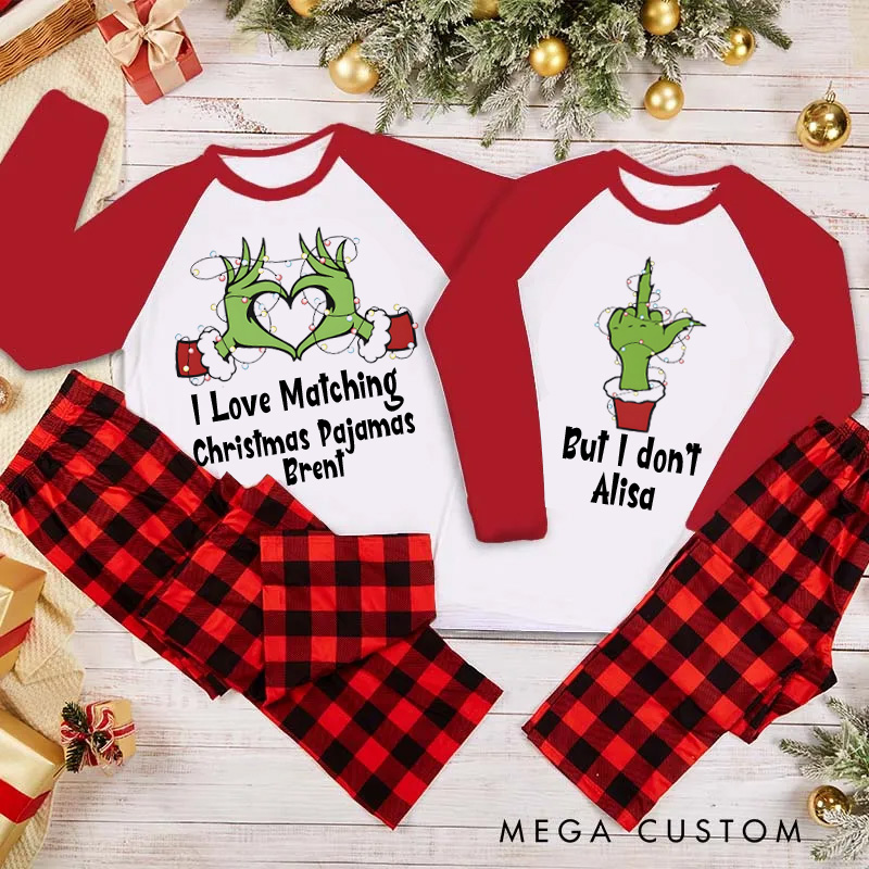 Personalized Couples Matching Christmas Pajamas Funny Xmas Pajamas Christmas Gift for Geek Nerd
