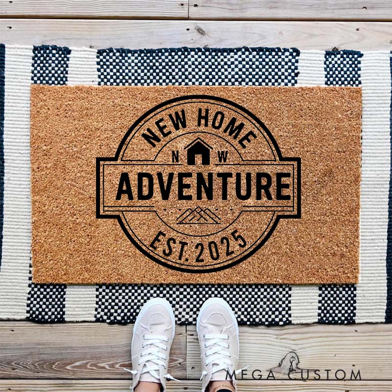 Personalized Doormat Home Sweet Home Welcome Mat a Personalized Housewarming Gift to Celebrate