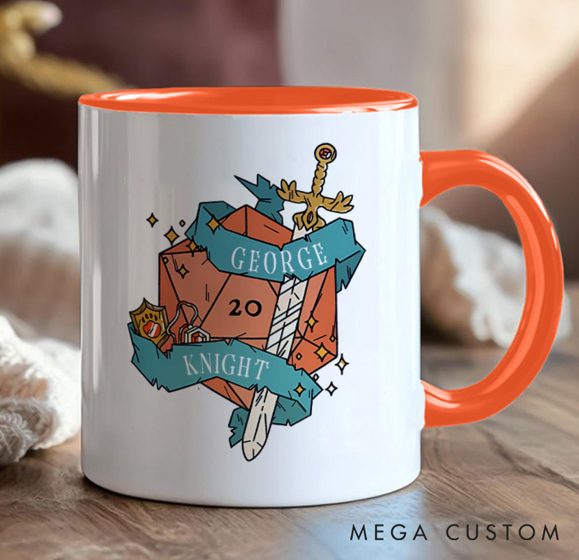 Personalized D&D Gamers Mug Game Enthusiasts Coffee Cup Gift for Geek Nerd Lovers