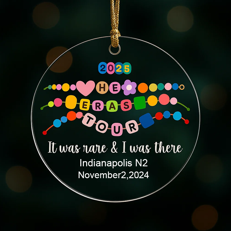 Personalized Tour Christmas Ornament It Was Rare I Was There Custom Concert Ornament Christmas Tour Ornament Christmas Decoration