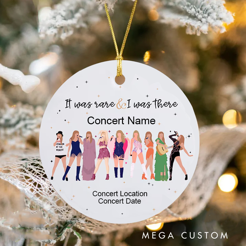 Personalized Christmas Ornament Gift Eras Christmas Ornament It Was Rare TS Inspired Concert Keepsake