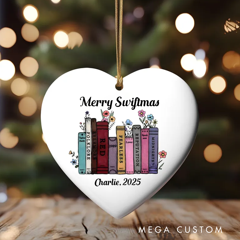 Personalized Christmas Ornament Custom Christmas Gift Ornament Albums as Books