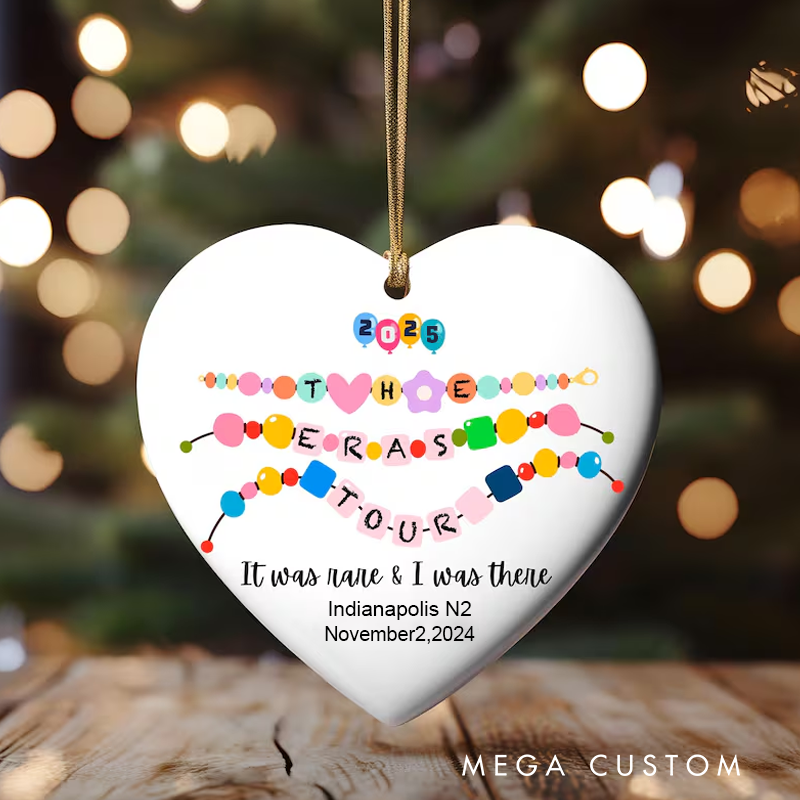 Personalized Tour Christmas Ornament It Was Rare I Was There Custom Concert Ornament Christmas Tour Ornament Christmas Decoration