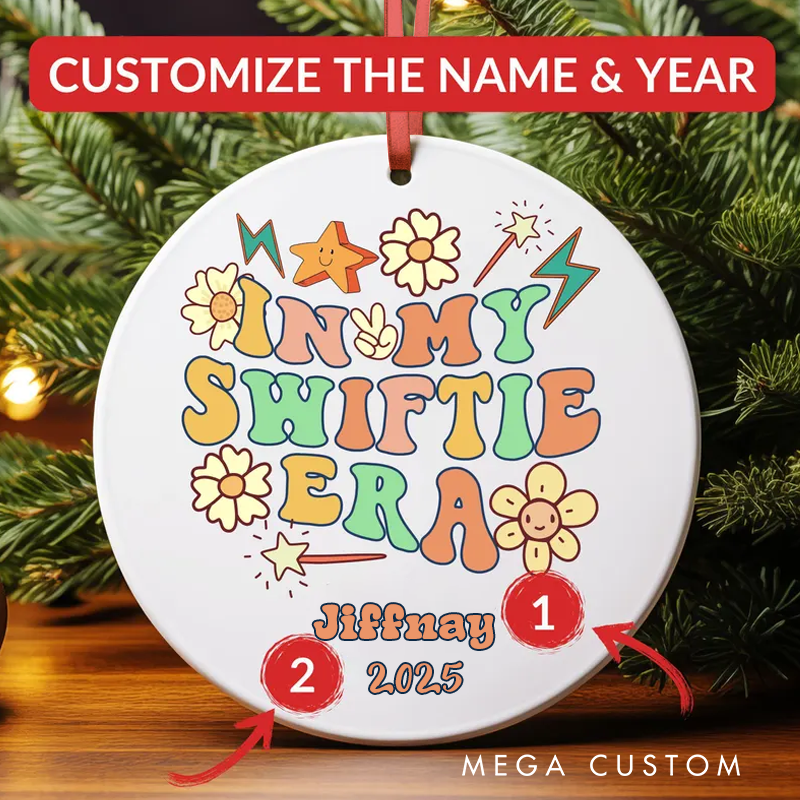 Personalized Tour Christmas Ornament Fan Christmas Ornament Gift in My Era Ornament