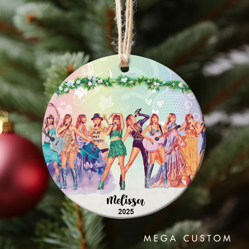 Personalized Christmas Ornament Custom Ornament with Name Concert Ornaments