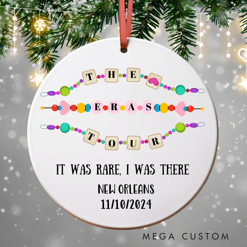 Personalized Tour Christmas Ornament Custom Fan Ornament Folklore Fan Christmas Decoration