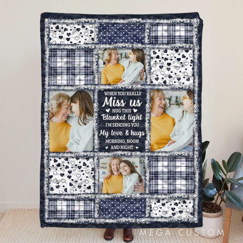 Personalized Memorial Photo Blanket Christmas Sympathy Gifts For Loss of Loved One The Light of Your Love Guides Me