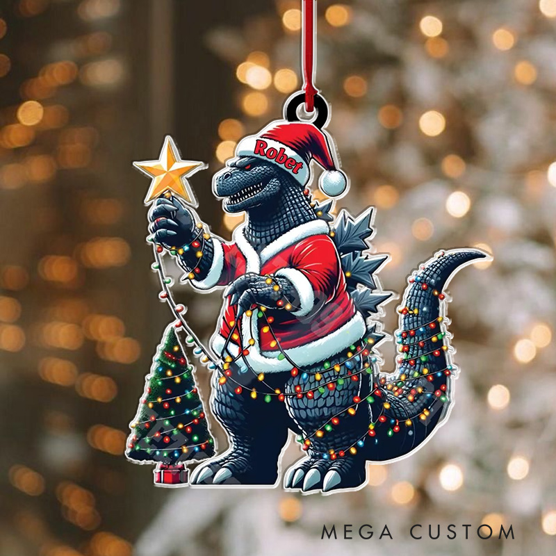 Personalized Monster and the Tree Movie Fan 2D Flat Acrylic Ornament Movie Christmas Gift Film Xmas Gift Christmas Decor