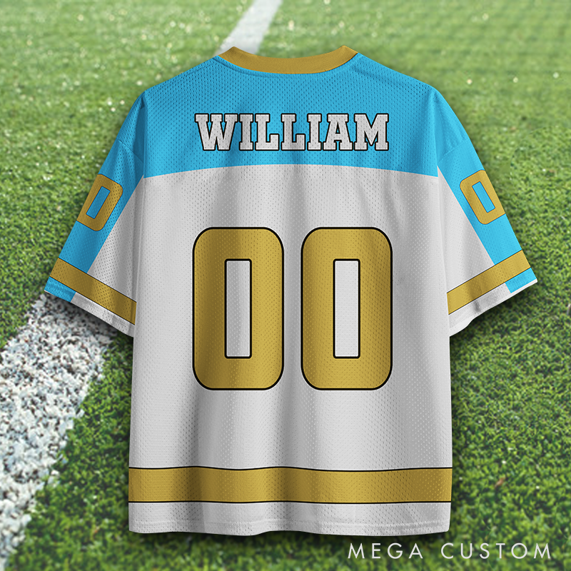 Personalized Football Jersey with Custom Name and Number Design