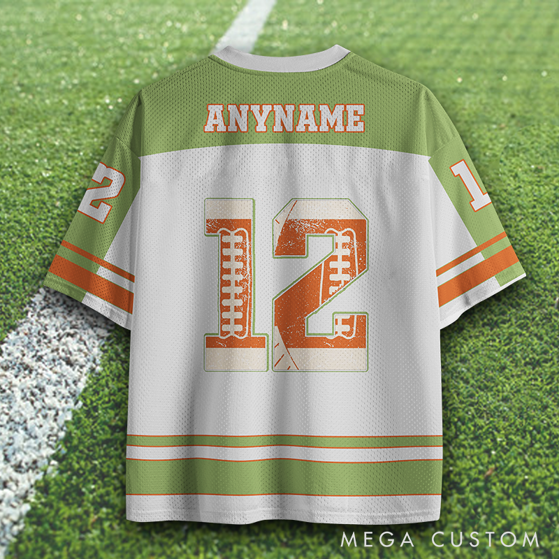 Personalized Football Jersey with Custom Name and Number Design
