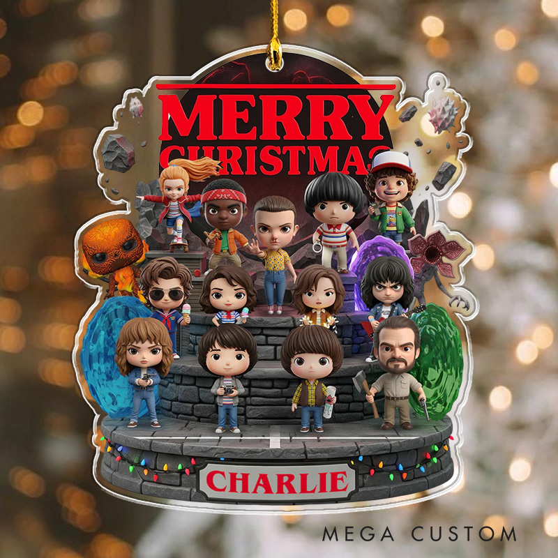 Personalized Horror TV Show Movie Fan 2D Flat Acrylic Ornament Movie Christmas Gift Film Xmas Gift Christmas Decor