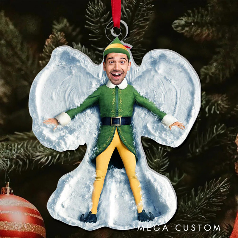 Personalized Funny Elvies Movie Photo 2D Flat Acrylic Ornament Movie Christmas Gift Film Xmas Gift Christmas Decor