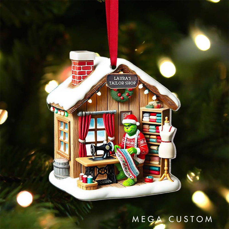 Personalized Monster Movie Room 2D Flat Acrylic Ornament Movie Christmas Gift Film Xmas Gift Christmas Decor