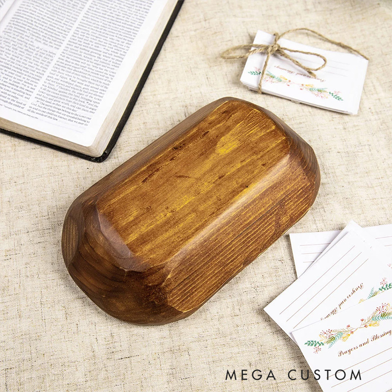 Personalized Cross Mini Prayer Bowl Dough Bowl with Bible Verse Home Decor Cross Religious Gifts Christian Gifts