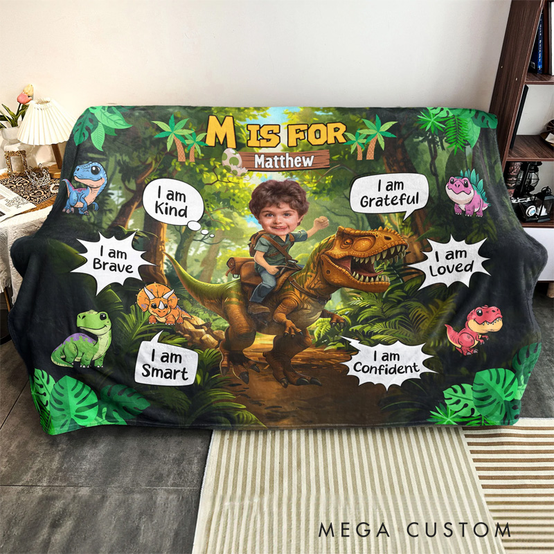 Personalized Adventure Boys Girls Photo Blanket for Kids