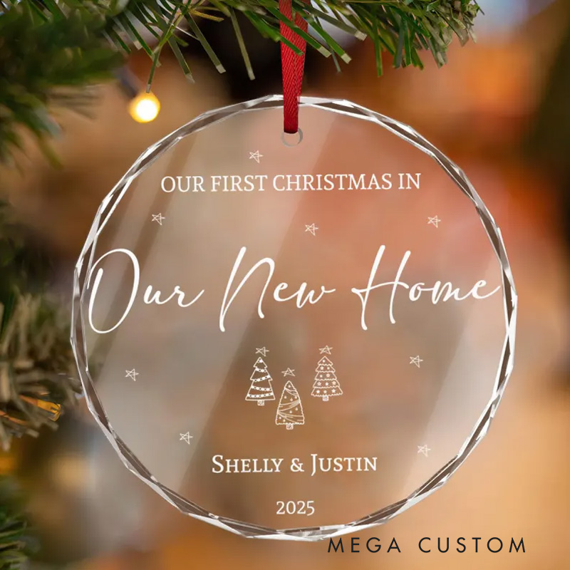 Personalized First Christmas in Our New Home Ornament New House Christmas Ornament Our First Home Keepsake Housewarming Bauble Gift First Home 2025