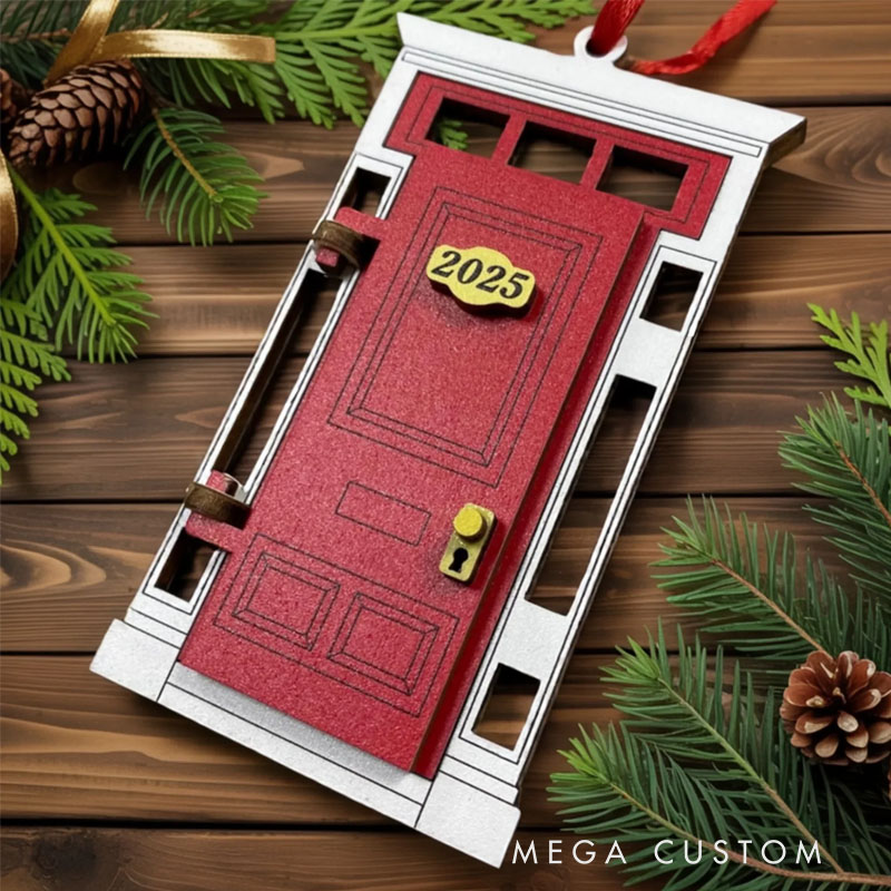 Personalized Wooden Ornament Custom Anniversary Christmas Wedding Gifts For Husband and Wife Him and Her Home Sweet New Home