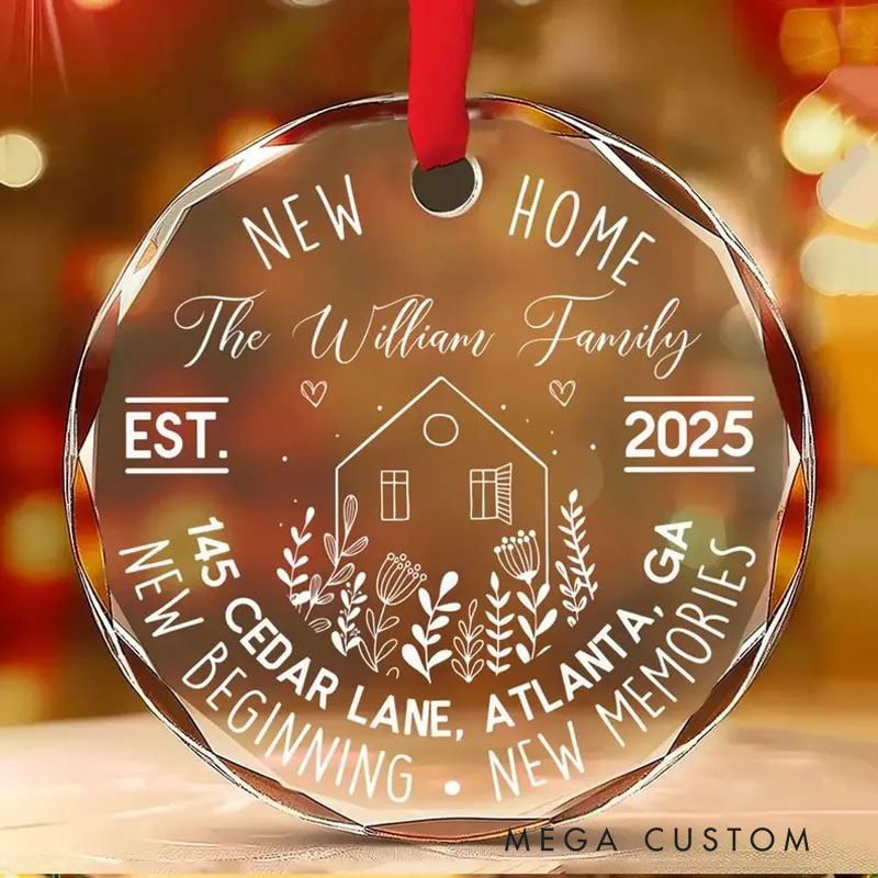 Personalized First Christmas in Our New Home Ornament New House Christmas Ornament Our First Home Keepsake Housewarming Bauble Gift First Home 2025