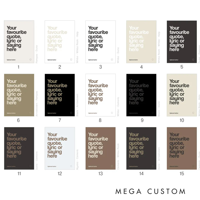 Personalized Quote Print Wall Art Your Quote Typography Prin Poster Without Frame Custom Art Lover Gift Custom Print