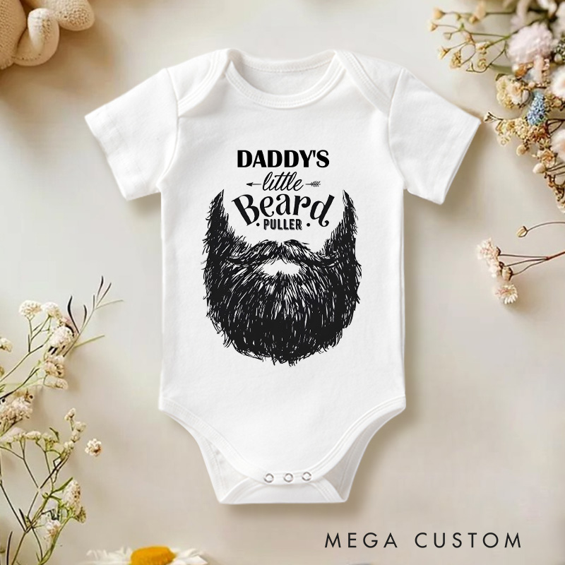 Personalized Bearded Dad Funny Baby Onesie Baby Shower Gift