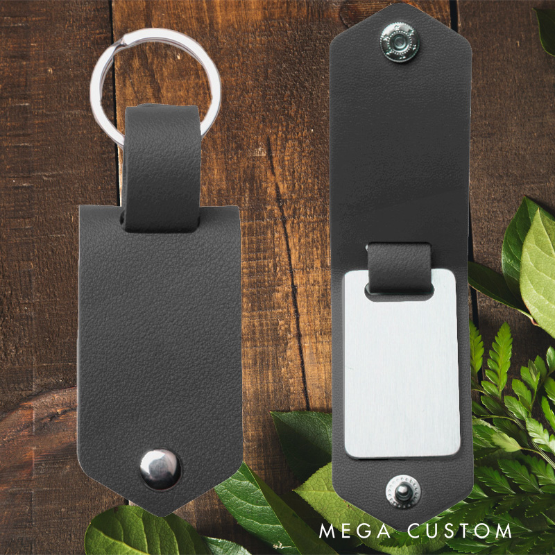 Personalized Reading is a Journey Through the Mind Keychains Engraved Leather Keychain with Name Photo Keychain Reading Lover Gift