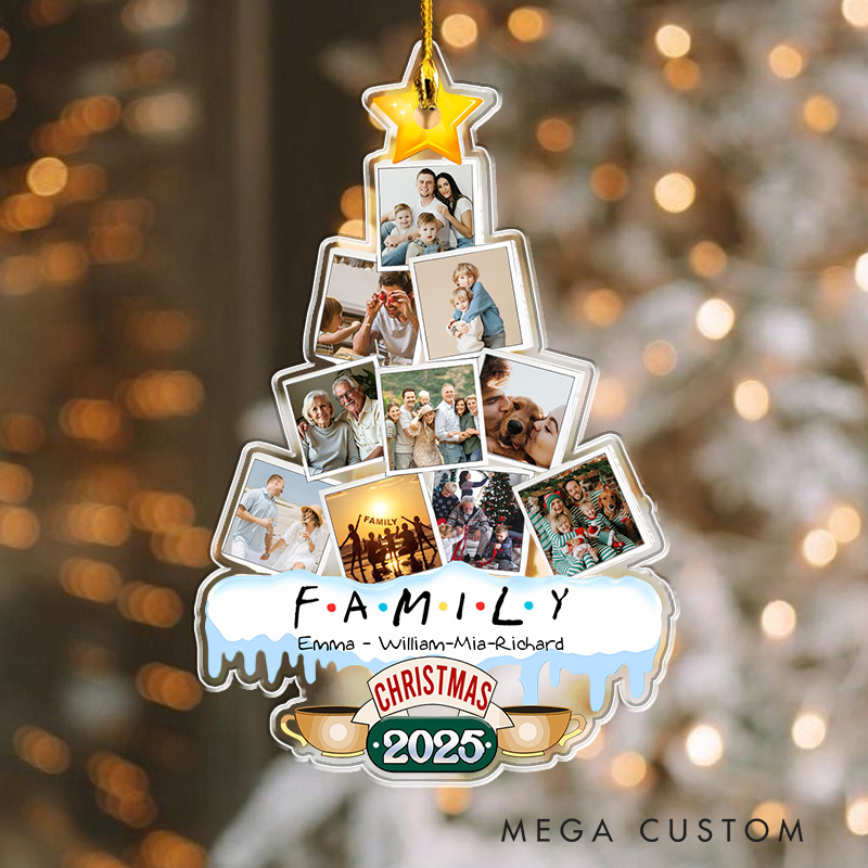 Personalized Family Christmas Tree TV Show Acrylic Ornament Movie Christmas Gift Film Xmas Gift Christmas Decor